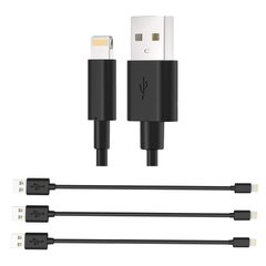 Короткі кабелі USB to Lightning для швидкої зарядки та передачі даних, TIMSTOOL, 3шт